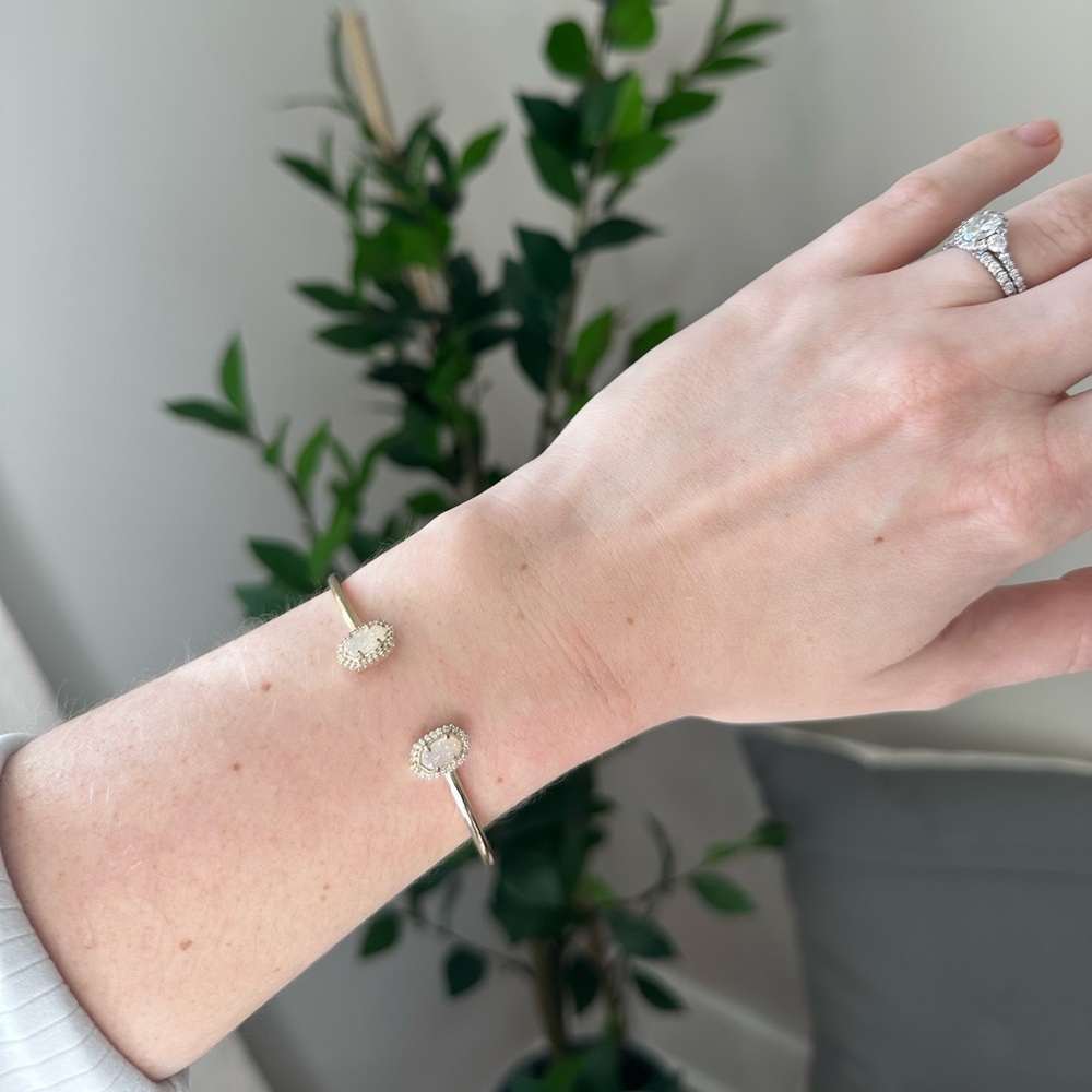 Kendra Scott Iridescent Drusy Cuff Bracelet